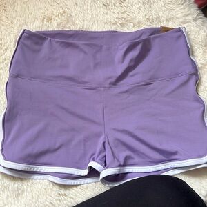 Pink Victoria’s Secret purple high waist shorts xxl